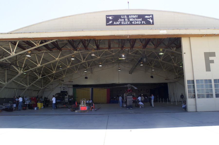 In 2004, NASAs Genesis probe landed on Dugway Proving Ground with samples of solar wind it collected. The hangar became a media center and staging facility for this international event.