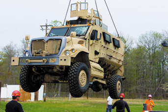 lifting a MRAP