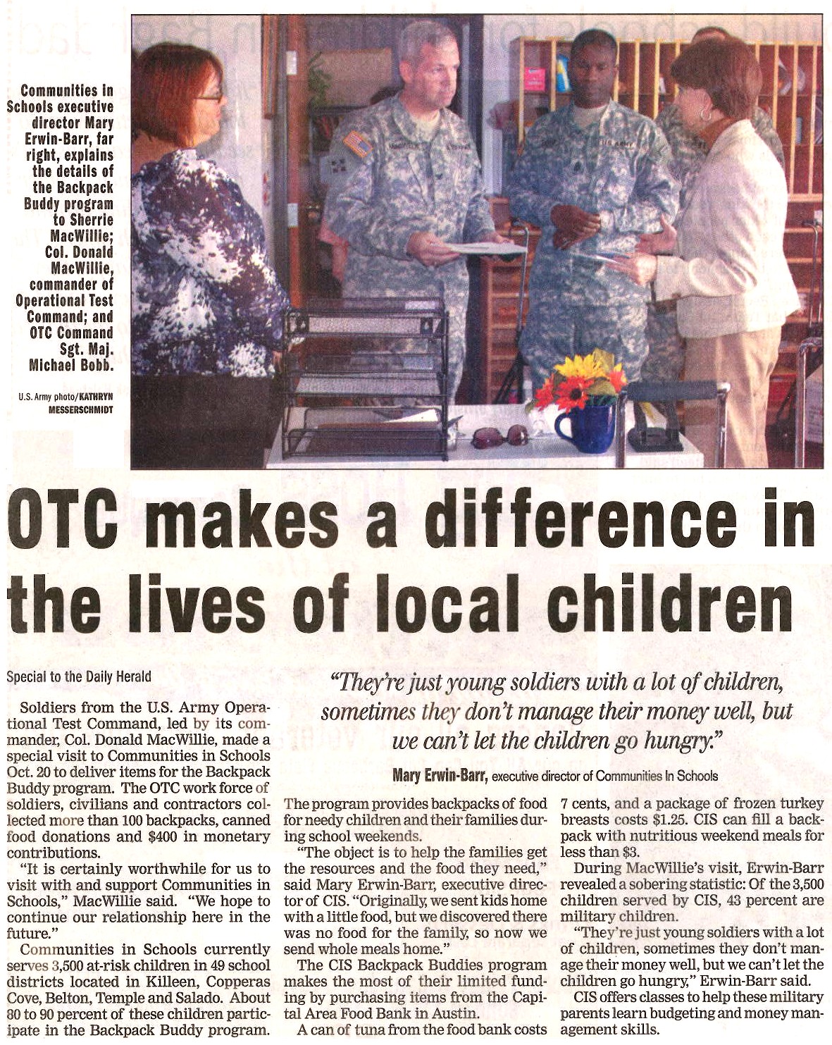 OTC makes a difference