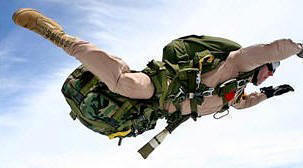 Photo of paratrooper.