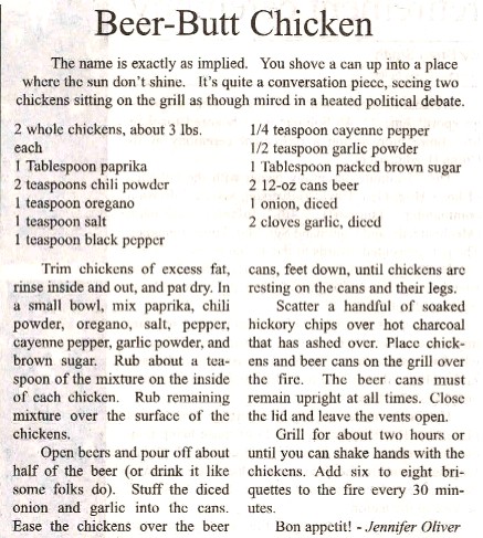 Chicken recipe