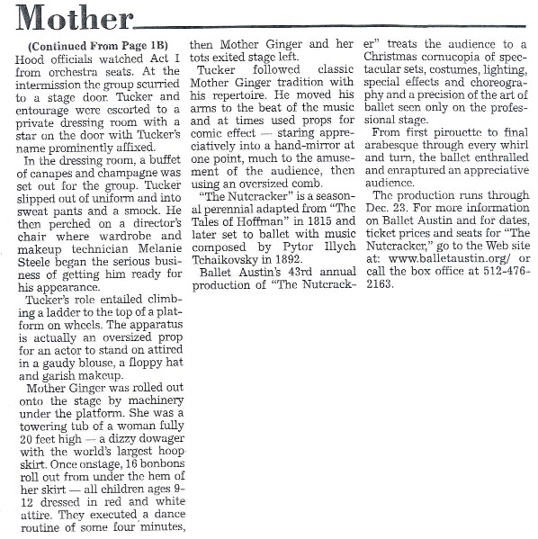 Mother Ginger article, cont'd