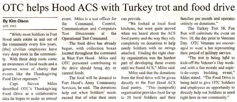 Turkey Trot article