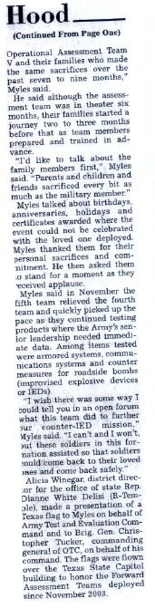 Command honors troops/civilians article, cont'd