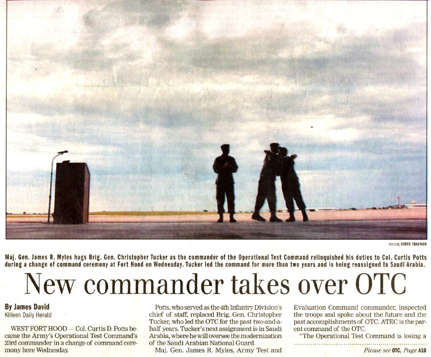 New OTC Commander article