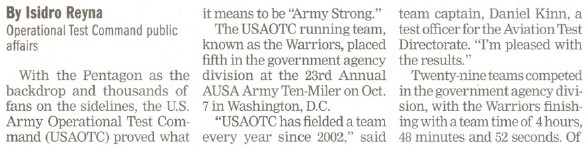 OTC Warriors article, cont'd