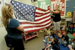 American flag flown during mission in Iraq