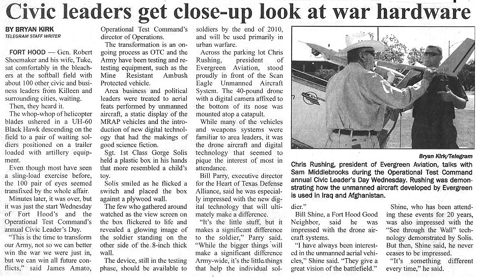 Civic Leaders' Day 2009 article