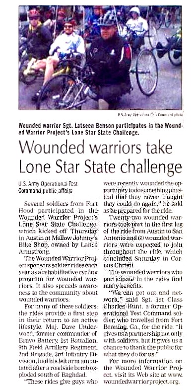 Wounded warriors article