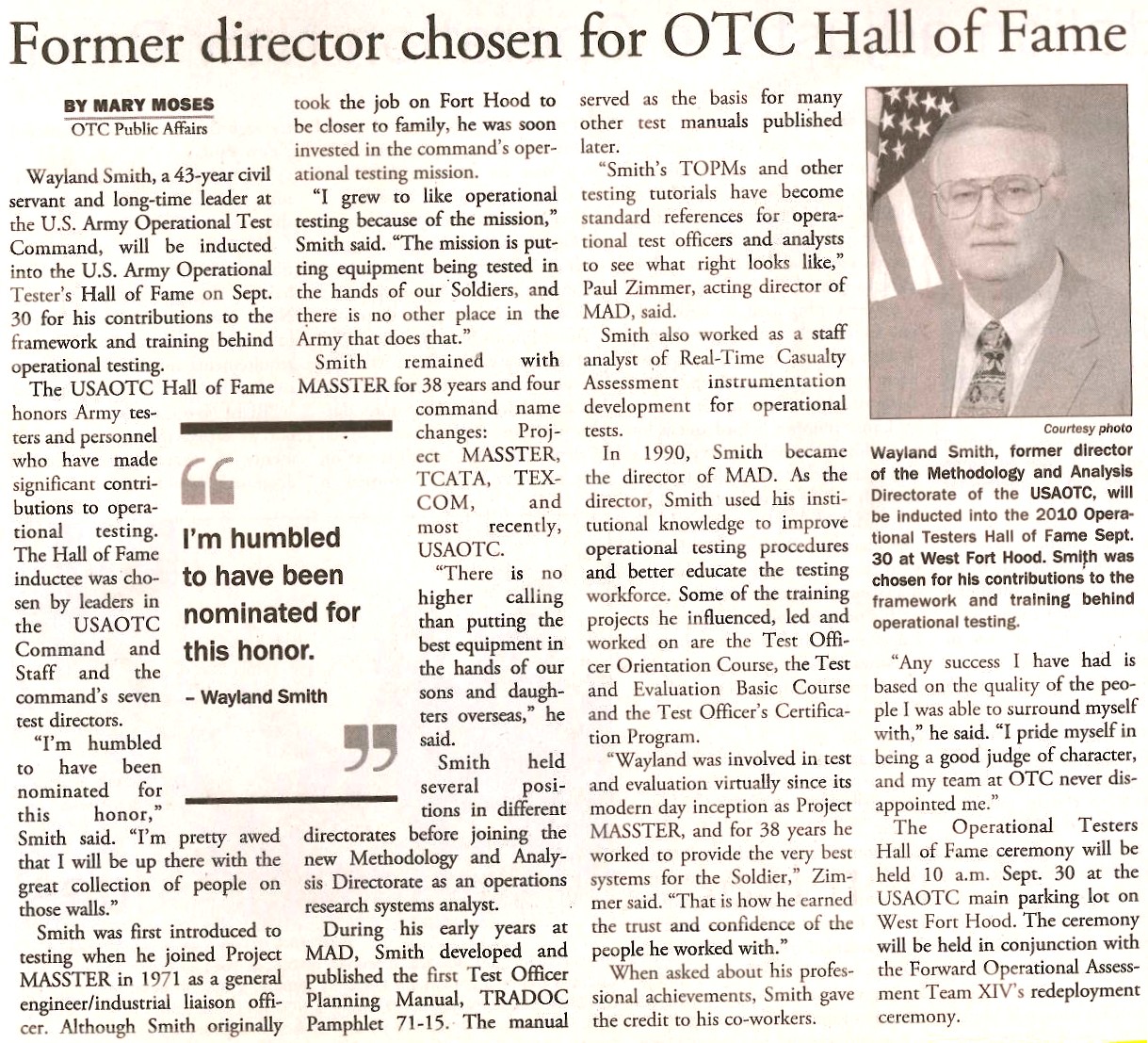 OTC Hall of Fame 2010