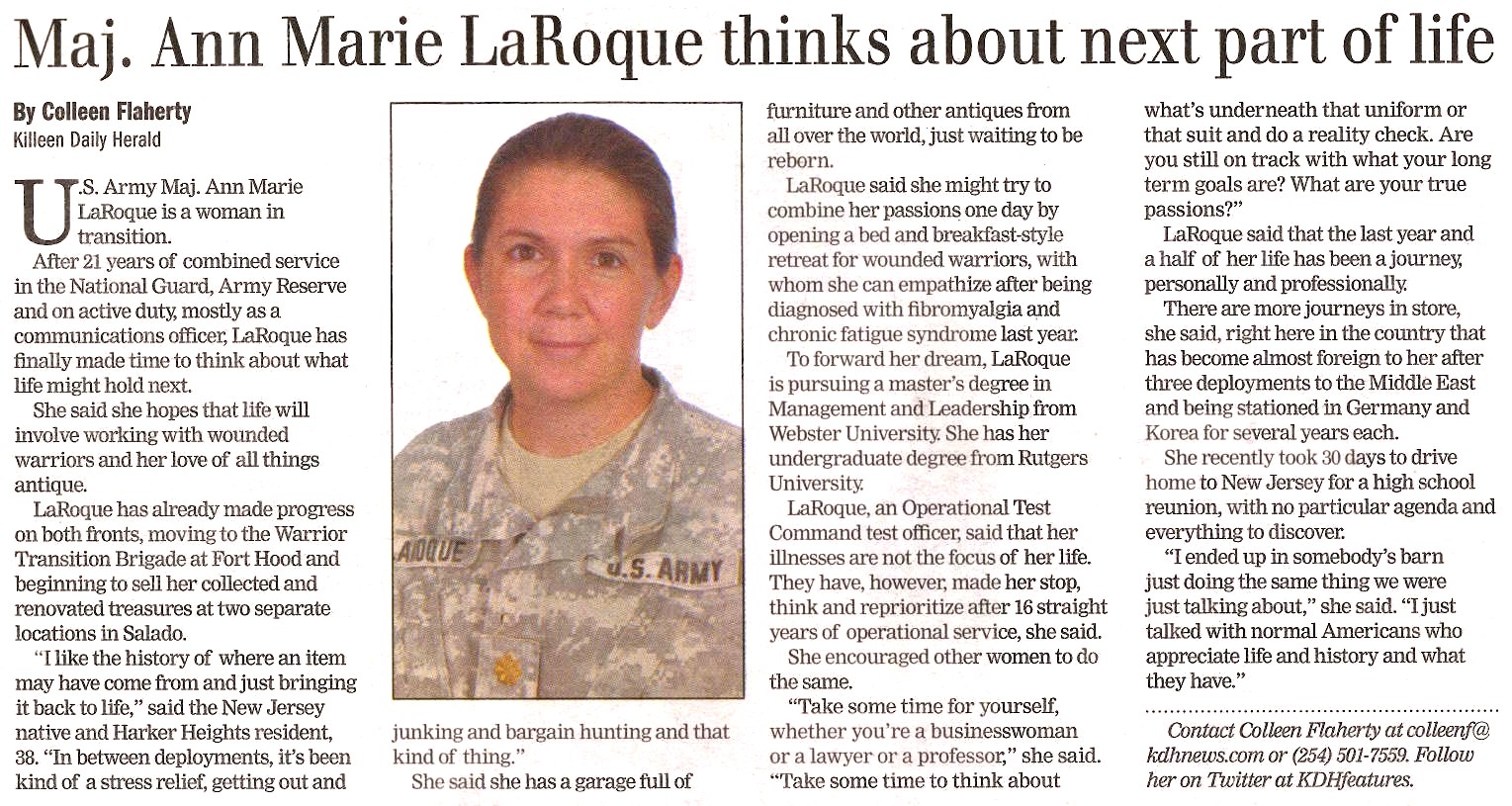 MAJ LaRoque