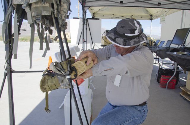 Michael Janney works on compact fuel cell