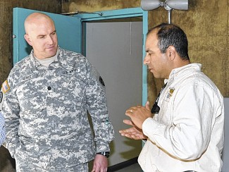 LTC Chad Harris with Esteban Flores