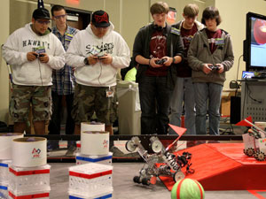 Students compete in robotics competition
