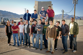 UTEP students in hands-on demonstration