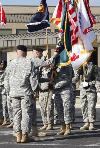 Col. Scott Spellmon returns guidon