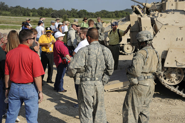 DA civilians in hands-on experience at Bradley Fighting Vehicle gunnery