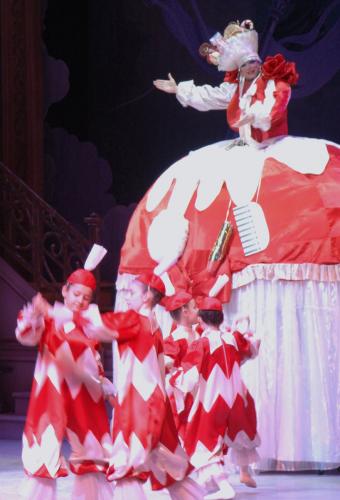 Brig. Gen. Don MacWillie appears as Mother Ginger during 2009 performance