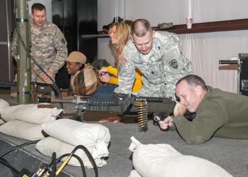 Hands-on experience at Fort Hood's Engagement Skills Trainer