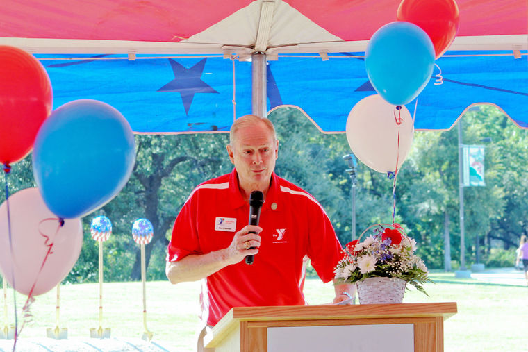 YMCA board chairman Larry Linder