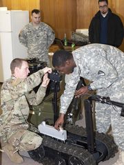 Trainers instruct combat engineers