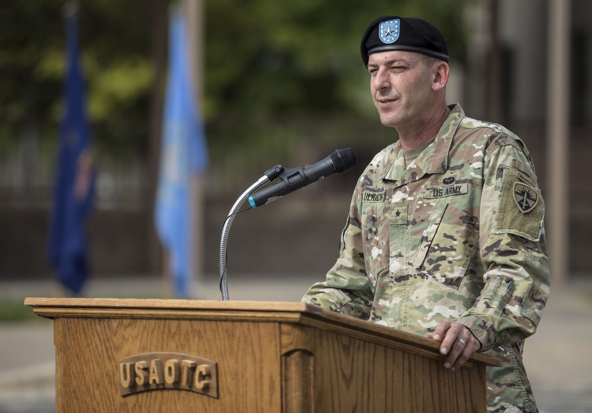 Brig. Gen. John Ulrich speaks during the U.S. Army Operational Testers' Hall of Fame ceremony Friday during the 24th Annual Induction Ceremony on Fort Hood. (Photo Credit: Eric J. Shelton | Herald)