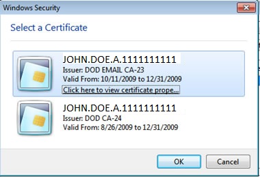 Select Email Certificate